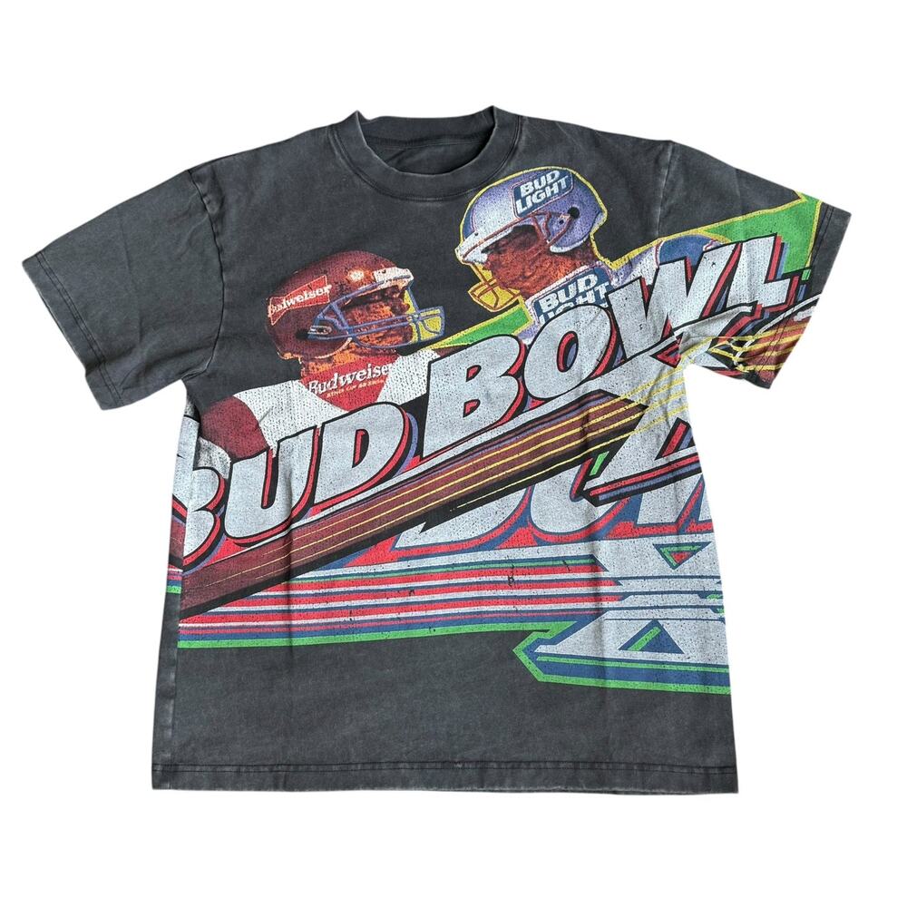 Copied - Budweiser Bud Bowl VI Aop Tee Shirt Mens Medium
